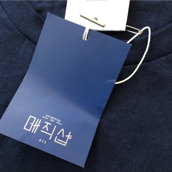 BTS Magic Shop 5th Muster 2019 Fan Meeting Official Merch T Shirt in Navy Size M - Picture 12 of 15